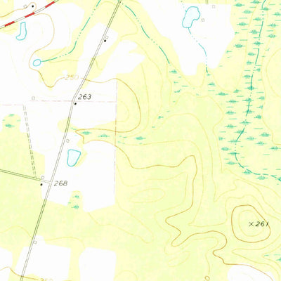 United States Geological Survey Sapps Lake, GA (1973, 24000-Scale) digital map