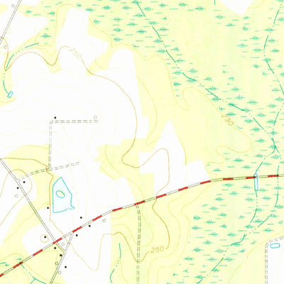 United States Geological Survey Sapps Lake, GA (1973, 24000-Scale) digital map