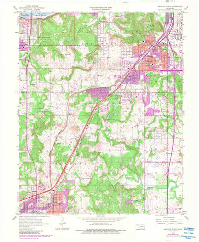 United States Geological Survey Sapulpa North, OK (1956, 24000-Scale) digital map