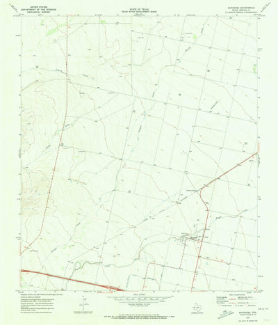 United States Geological Survey Saragosa, TX (1970, 24000-Scale) digital map