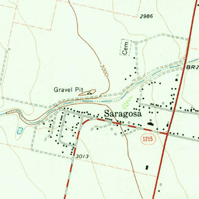 United States Geological Survey Saragosa, TX (1970, 24000-Scale) digital map