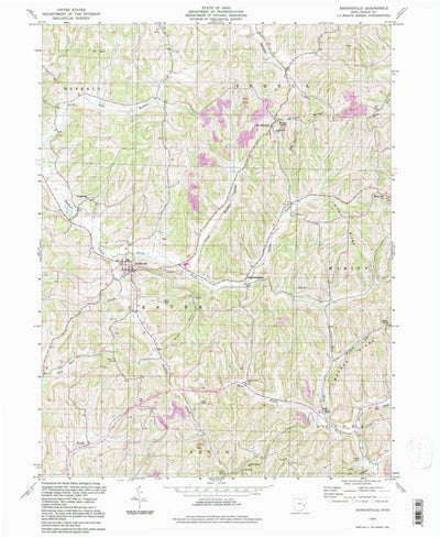 United States Geological Survey Sarahsville, OH (1994, 24000-Scale) digital map