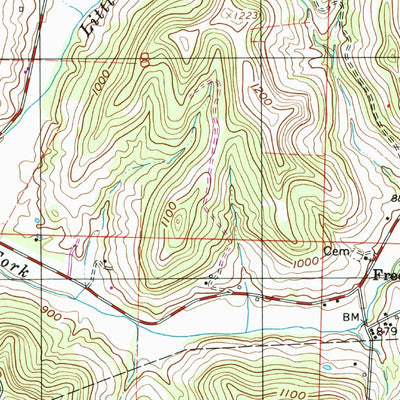 United States Geological Survey Sarahsville, OH (1994, 24000-Scale) digital map