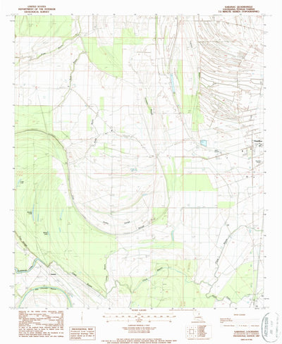 United States Geological Survey Saranac, LA (1987, 24000-Scale) digital map