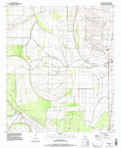 United States Geological Survey Saranac, LA (1994, 24000-Scale) digital map