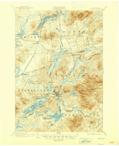 United States Geological Survey Saranac Lake, NY (1904, 62500-Scale) digital map