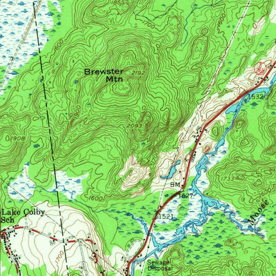 United States Geological Survey Saranac Lake, NY (1955, 62500-Scale) digital map