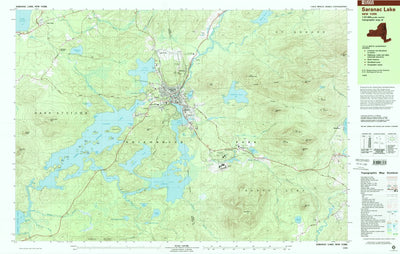 United States Geological Survey Saranac Lake, NY (1999, 25000-Scale) digital map