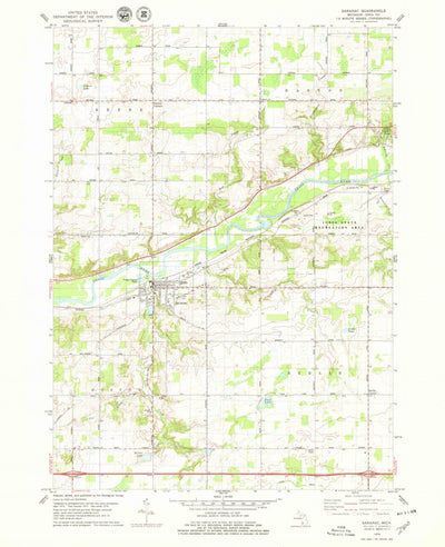 United States Geological Survey Saranac, MI (1978, 24000-Scale) digital map