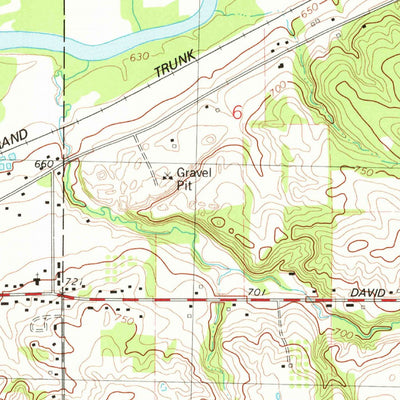 United States Geological Survey Saranac, MI (1978, 24000-Scale) digital map