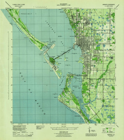 United States Geological Survey Sarasota, FL (1944, 31680-Scale) digital map