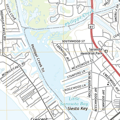 United States Geological Survey Sarasota, FL (2021, 24000-Scale) digital map