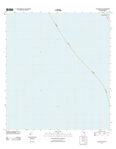 United States Geological Survey Sarasota Oe W, FL (2012, 24000-Scale) digital map