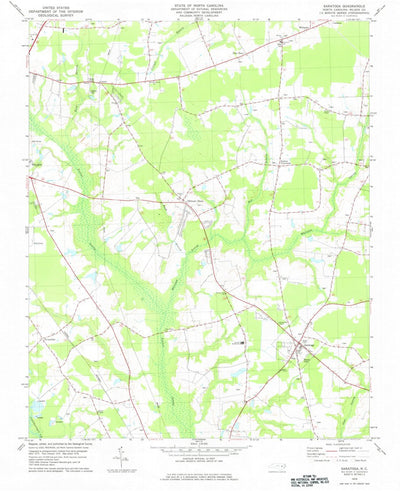 United States Geological Survey Saratoga, NC (1978, 24000-Scale) digital map