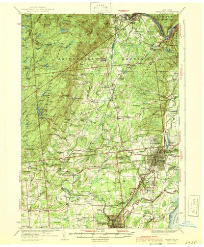United States Geological Survey Saratoga, NY (1942, 62500-Scale) digital map