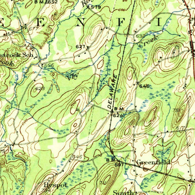United States Geological Survey Saratoga, NY (1942, 62500-Scale) digital map
