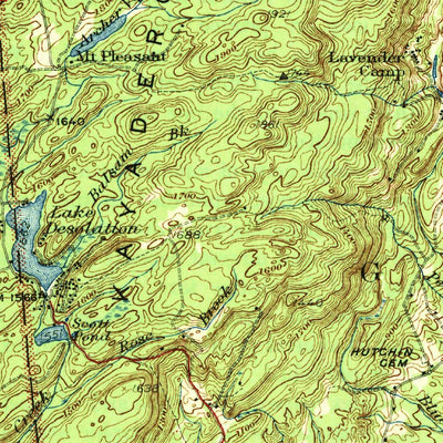 United States Geological Survey Saratoga, NY (1942, 62500-Scale) digital map