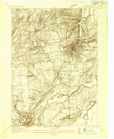United States Geological Survey Saratoga Springs, NY (1934, 24000-Scale) digital map