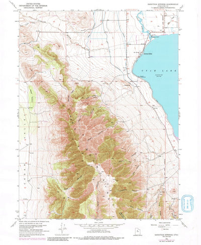 United States Geological Survey Saratoga Springs, UT (1951, 24000-Scale) digital map