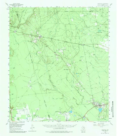 United States Geological Survey Saratoga, TX (1955, 62500-Scale) digital map