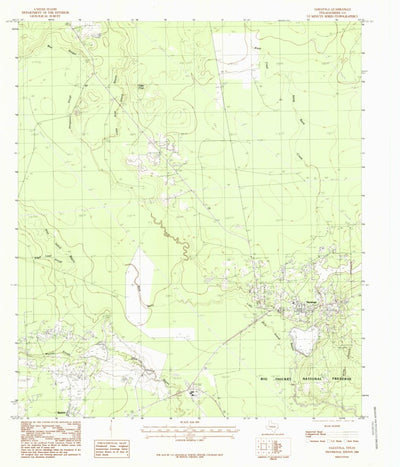 United States Geological Survey Saratoga, TX (1984, 24000-Scale) digital map