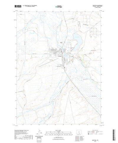 United States Geological Survey Saratoga, WY (2021, 24000-Scale) digital map