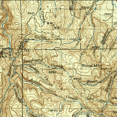 United States Geological Survey Saratoga, WY-CO (1939, 125000-Scale) digital map