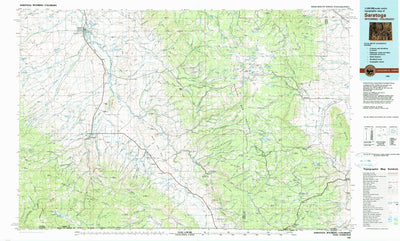 United States Geological Survey Saratoga, WY-CO (1982, 100000-Scale) digital map