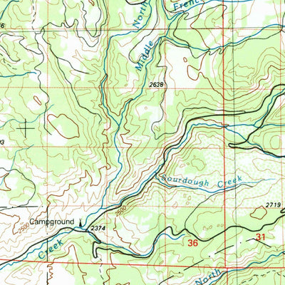 United States Geological Survey Saratoga, WY-CO (1982, 100000-Scale) digital map