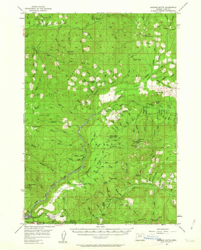 United States Geological Survey Sardine Butte, OR (1956, 62500-Scale) digital map