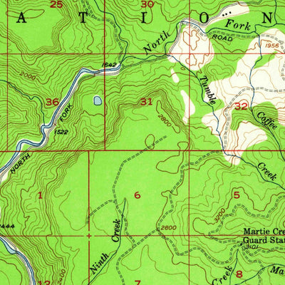 United States Geological Survey Sardine Butte, OR (1956, 62500-Scale) digital map