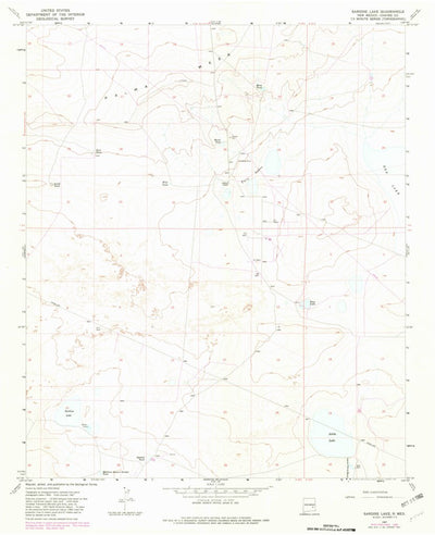 United States Geological Survey Sardine Lake, NM (1967, 24000-Scale) digital map
