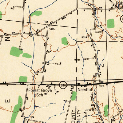 United States Geological Survey Sardinia, OH (1944, 62500-Scale) digital map