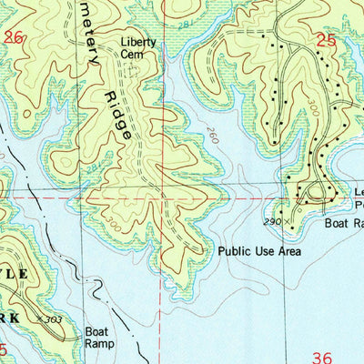 United States Geological Survey Sardis Dam, MS (1982, 24000-Scale) digital map