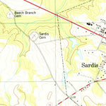 United States Geological Survey Sardis, GA (1978, 24000-Scale) digital map