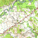 United States Geological Survey Sardis, MS (1952, 62500-Scale) digital map