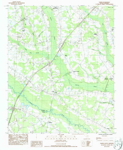 United States Geological Survey Sardis, SC (1986, 24000-Scale) digital map