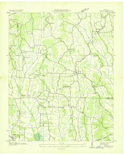 United States Geological Survey Sardis, TN (1936, 24000-Scale) digital map