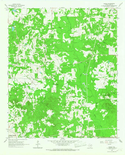 United States Geological Survey Sardis, TX (1965, 24000-Scale) digital map