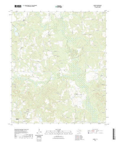 United States Geological Survey Sardis, TX (2022, 24000-Scale) digital map