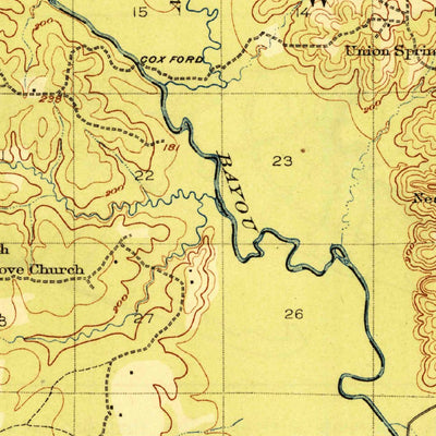United States Geological Survey Sarepta, LA (1924, 62500-Scale) digital map