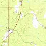 United States Geological Survey Sarepta, MS (1972, 24000-Scale) digital map