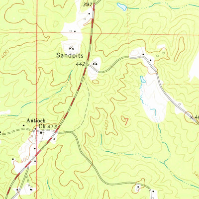 United States Geological Survey Sarepta, MS (1972, 24000-Scale) digital map