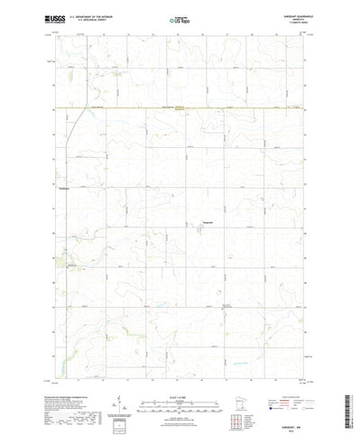 United States Geological Survey Sargeant, MN (2022, 24000-Scale) digital map