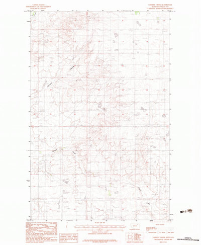 United States Geological Survey Sargent Creek, MT (1983, 24000-Scale) digital map