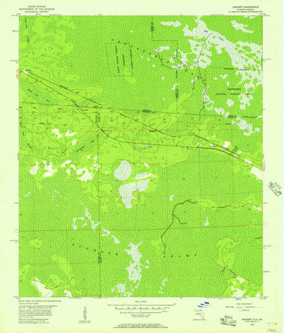United States Geological Survey Sargent, FL-GA (1956, 24000-Scale) digital map