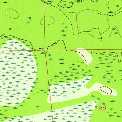 United States Geological Survey Sargent, FL-GA (1956, 24000-Scale) digital map
