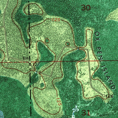 United States Geological Survey Sargent, FL-GA (1967, 24000-Scale) digital map