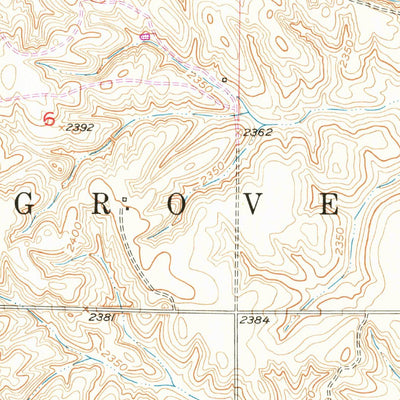 United States Geological Survey Sargent SE, NE (1952, 24000-Scale) digital map