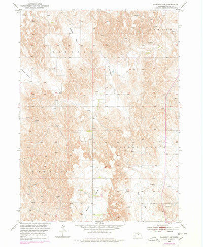 United States Geological Survey Sargent SW, NE (1952, 24000-Scale) digital map